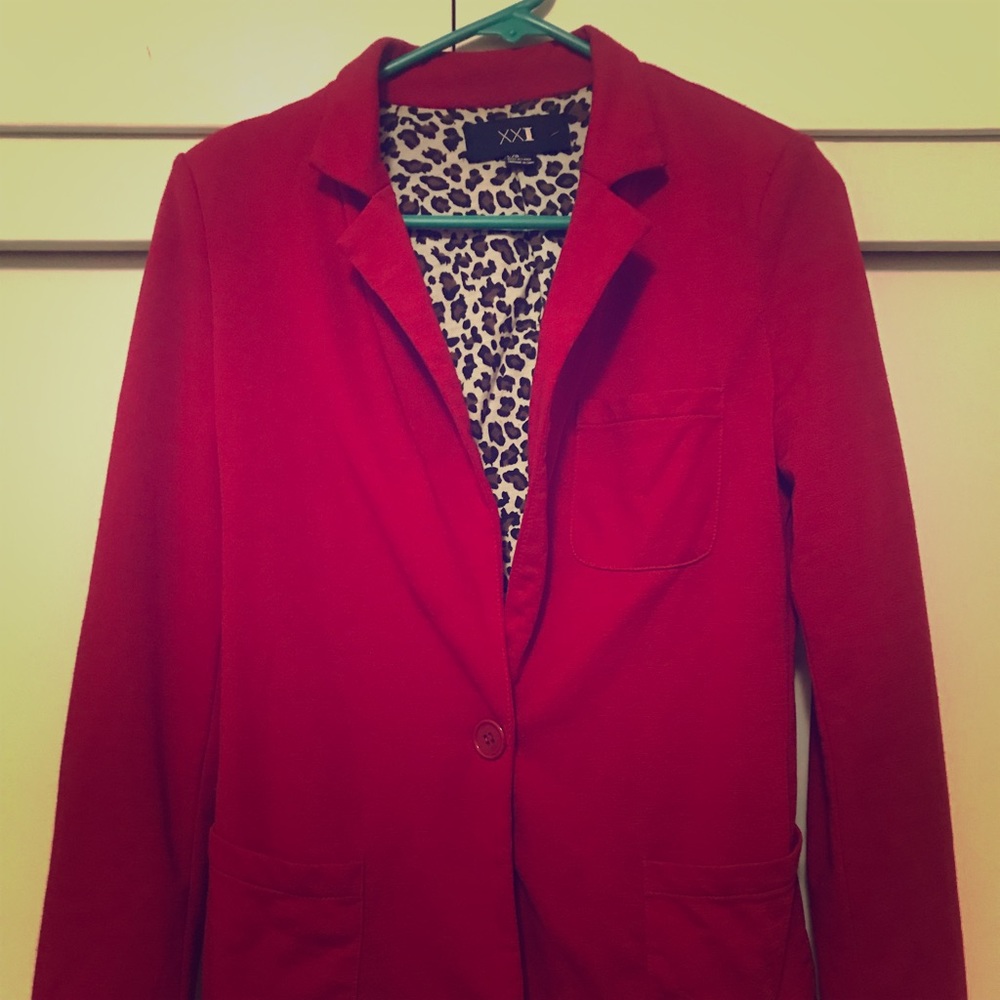 Red blazer
